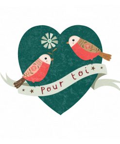 Carte d’art Bee Brown « Heart »