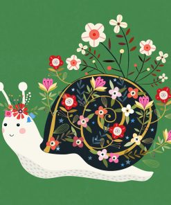 Carte d’art Bee Brown « Snail »