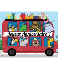Magnet Cécile Drevon « Anniversaire Bus »