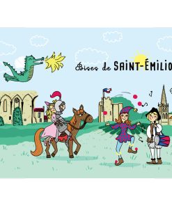 Magnet Cécile Drevon « Bises de Saint-Emilion »