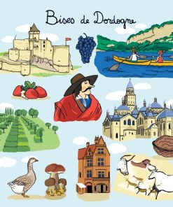 Carte Pensées Cécile Drevon « Bises de Dordogne »