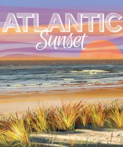 Carte d&rsquo;art Fish Art Work « Atlantic sunset »