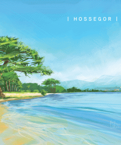 Carte d&rsquo;art Fish Art Work « Lac d&rsquo;Hossegor »