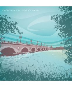 Carte d&rsquo;art Fish Art Work « Pont de Pierre »