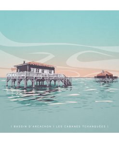 Carte d&rsquo;art Fish Art Work « Les Cabanes tchanquées »