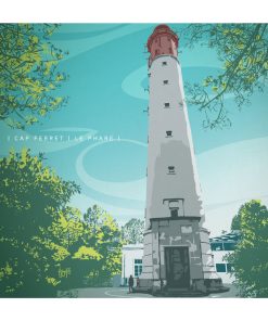 Carte d&rsquo;art Fish Art Work « Le Phare du Cap Ferret »