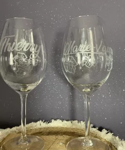 1 Verre à vin personnalisé avec prénom