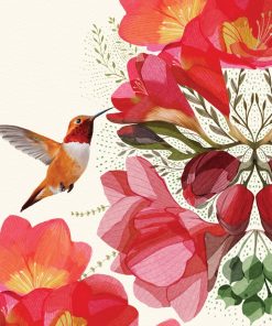 Magnet Kathie O&rsquo;Shea « Humming bird »