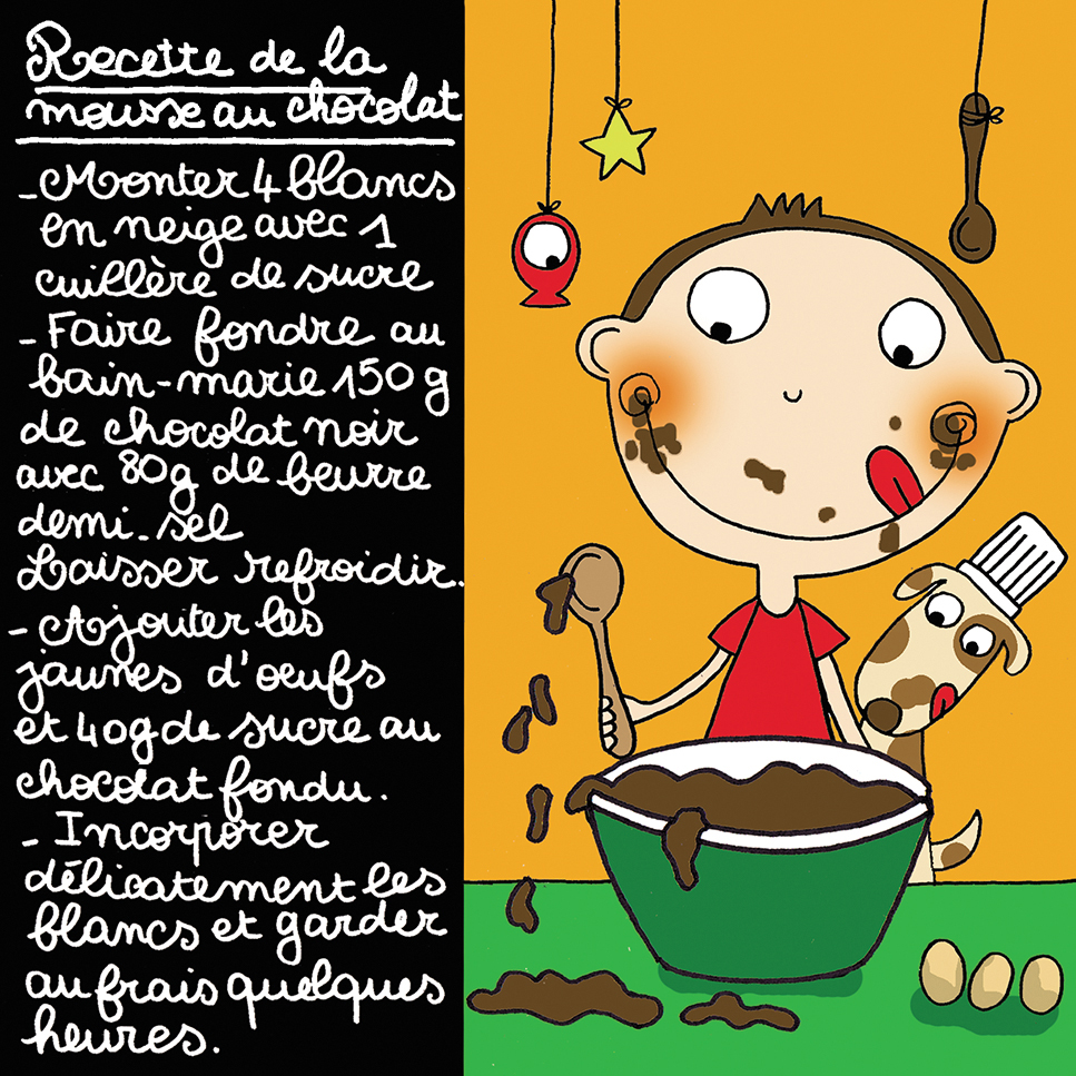 Magnet Recettes Cécile Drevon « Mousse au chocolat »