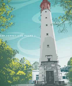 Magnet Fish Art Work « Phare du Cap Ferret »
