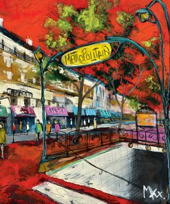 Carte d&rsquo;art Max « Métro »