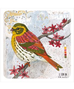 Carte d’art Manuela Dupont « Le serin cini »