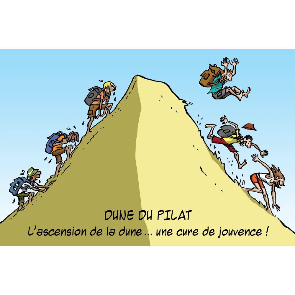 Magnet MEB Matyo Emmel Bast « L’ascension de la dune du Pilat, une cure de jouvence »