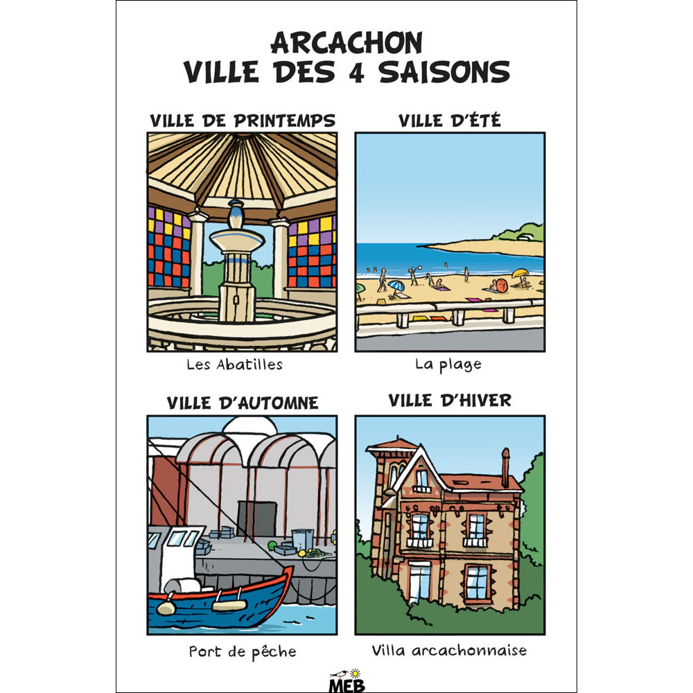 Magnet MEB Matyo Emmel Bast « 4 saisons à Arcachon »