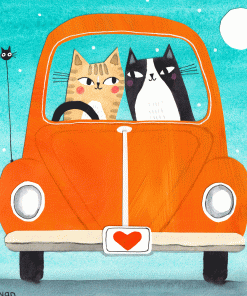 Carte d’art Terry Runyan « Love bug »